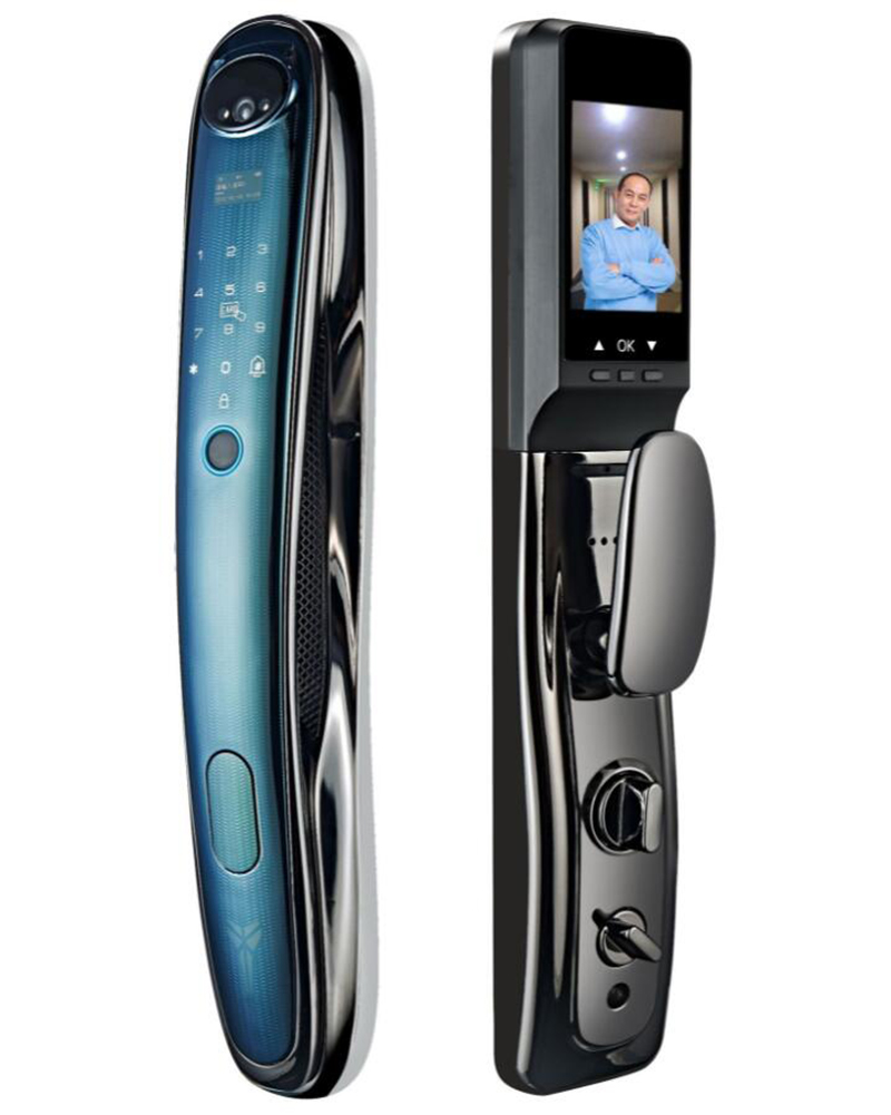 Smart face recognition electric door lock palm print door gate lock anti-theft home villa access control door lock